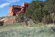 Another view of the Pecos Pueblo church