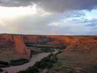 Canyon in evening