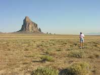 Sandra taking shiprock