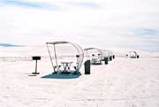Shelters at White Sands