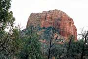 Sandra's first view of the red rocks