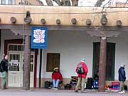 View of sellers at Governor's Palace