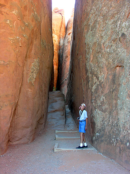 Sandra at Arches NP