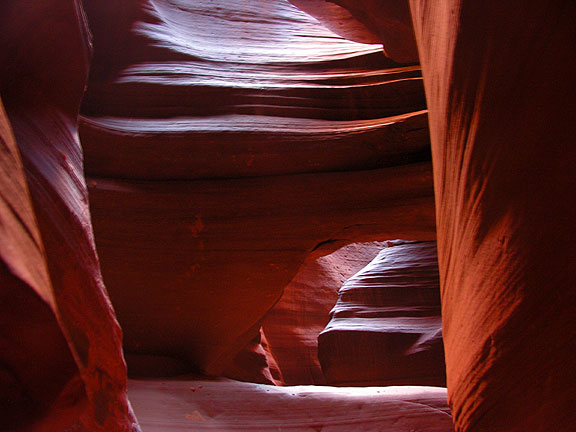 Slot canyon view