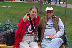Bill & Sandra on plaza at Albuquerque